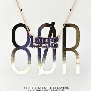 8 Other Reasons Necklace Gold Tone 1998 Birth Year Birthday Minimalist Birthday